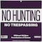 Sunburst Systems Sign No Hunting/Trespass Pre-Drilled Holes 12 in x 12 in Purple 10-Pk 8616 - alternate 3